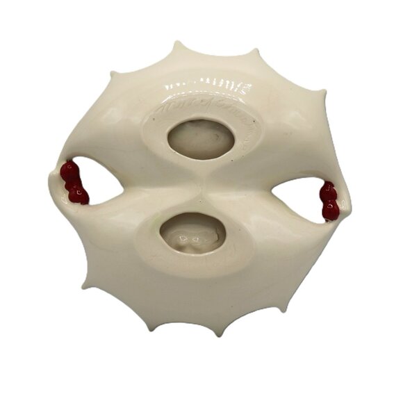 Vintage Holly Christmas Divide Section Bowl Serving Tray - Picture 8 of 9